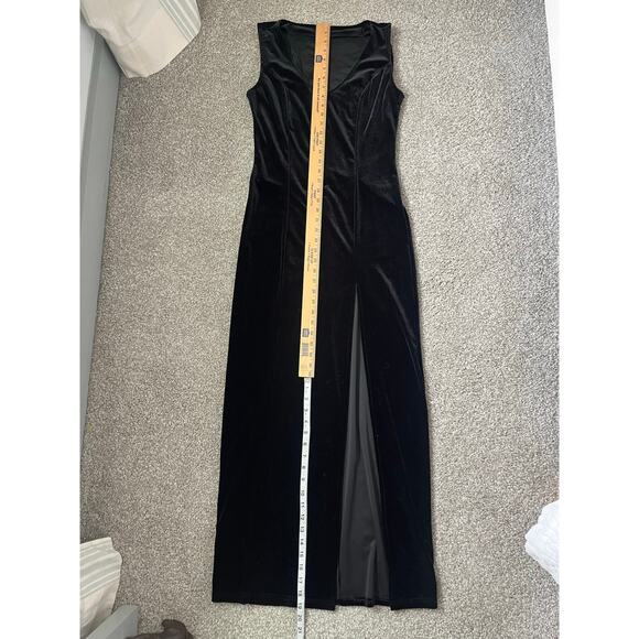 Fairy Grunge Velvet Maxi Dress Whimsigoth Vamp Witchy Size Small - Picture 9 of 12